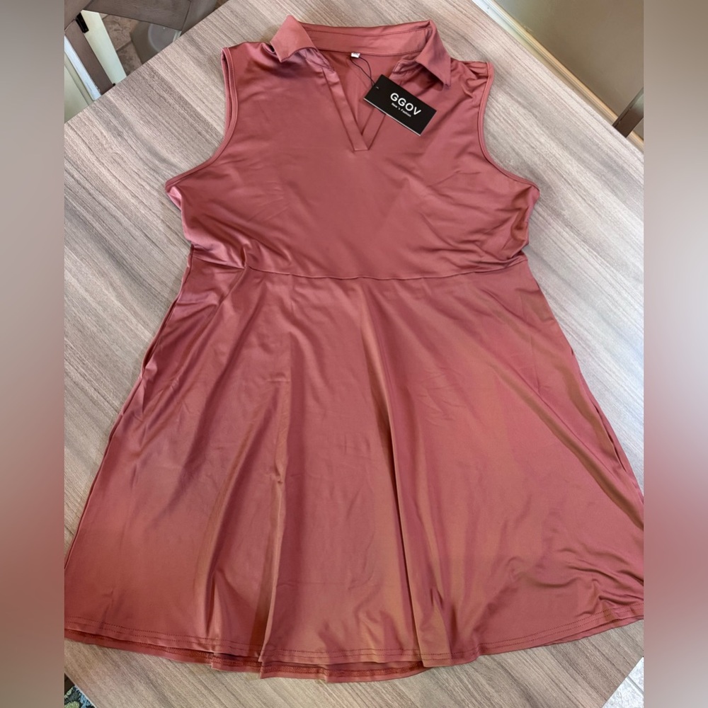 GGOV Athletic Sleeveless Dress in Mauve-NWT